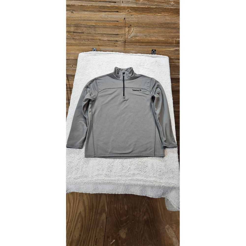 Timberland Men's Medium Quarter‎ Zip Pullover Lightweight Jacket,  Color Gray